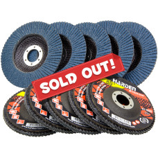 10pcs 4.5in 80G Flap Disc Fiberglass Backing Wood Metal Angle Grinder